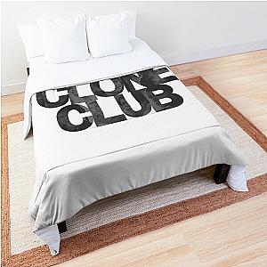 Orphan Black Faces - Clone Club Text (Black Version) Comforter