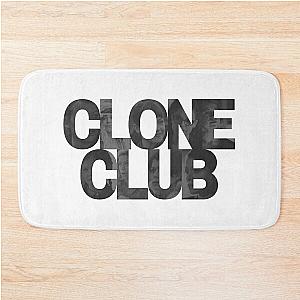 Orphan Black Faces - Clone Club Text (Black Version) Bath Mat