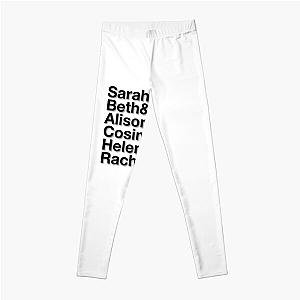 Orphan Black Clone Names Leggings