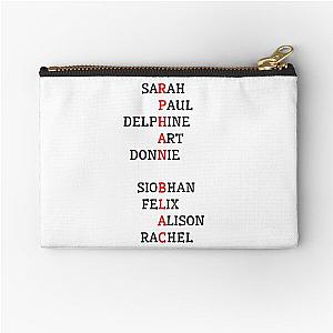 Orphan Black Characters Zipper Pouch