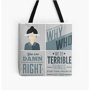 Orphan Black - Beth Childs All Over Print Tote Bag