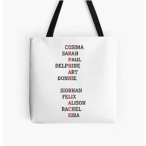 Orphan Black Characters All Over Print Tote Bag