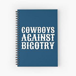 White Orville Peck Cowboys Against Bigotry Lyrics Mask  Spiral Notebook