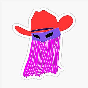 Orville Peck Pastel Flowy Masked Cowboy LGBT Sticker