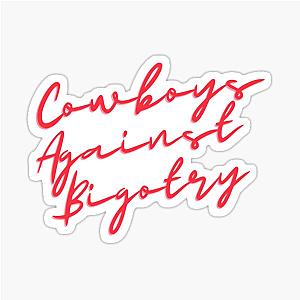 Red Orville Peck Cowboys Against Bigotry Mask Lyrics Sticker