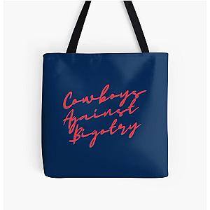 Red Orville Peck Cowboys Against Bigotry Mask All Over Print Tote Bag