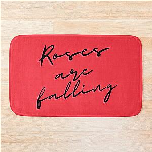 Black Orville Peck Roses Are Falling Bath Mat