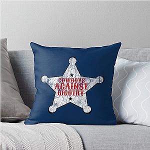 White Orville Peck Cowboys Against Bigotry Lyrics Throw Pillow