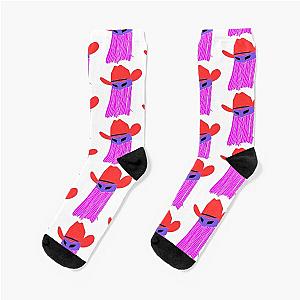 Orville Peck Pastel Flowy Masked Cowboy Socks