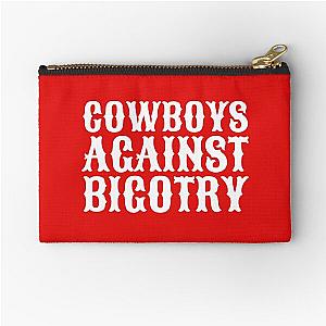 White Orville Peck Cowboys Against Bigotry Zipper Pouch