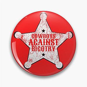 White Orville Peck Cowboys Against Bigotry Pin