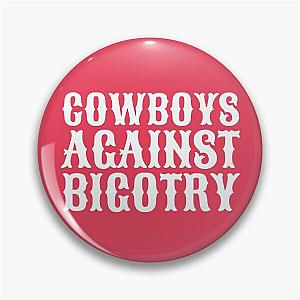 White Orville Peck Cowboys Against Bigotry Pin