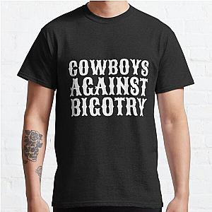 White Orville Peck Cowboys Against Bigotry Lyrics Mask  Classic T-Shirt