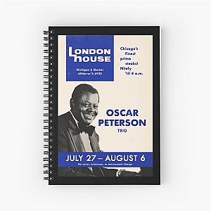 Oscar Peterson Trio poster - London House Sessions - Chicago, IL - 1961 Spiral Notebook