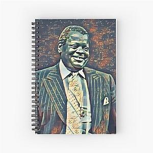 Oscar Peterson - Digital Painting Spiral Notebook