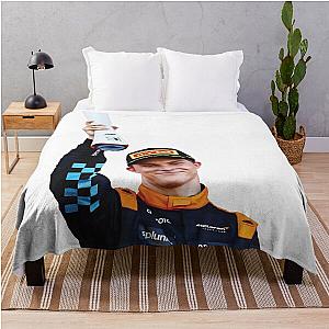 Oscar Piastri F1 Driver Japanese GP Podium Throw Blanket
