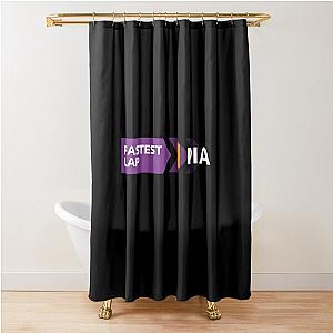 Oscar Piastri Fastest Lap F1 Shower Curtain
