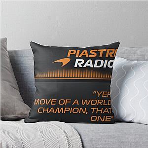 move of world champion oscar piastri quote throw pillow
