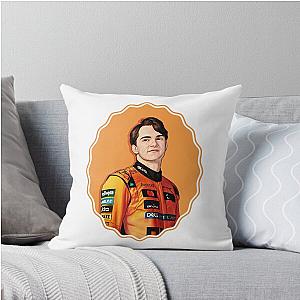 Oscar Piastri Cartoon Throw Pillow