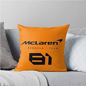 McLaren Piastri F1 Throw Pillow