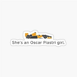 She's an Oscar Piastri girl Sticker