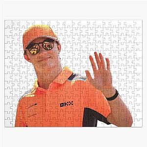 Oscar Piastri F1 Driver waving Jigsaw Puzzle