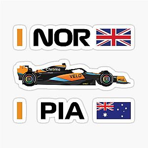 McLaren F1 Team 2023 Oscar Piastri Lando Norris MCL60 Stickers