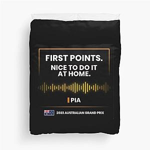 Oscar Piastri F1 Australian GP Duvet Cover