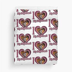 I Love My Boyfriend Oscar Piastri Duvet Cover