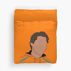 Oscar Piastri Hand-Drawn Illustration Duvet Cover