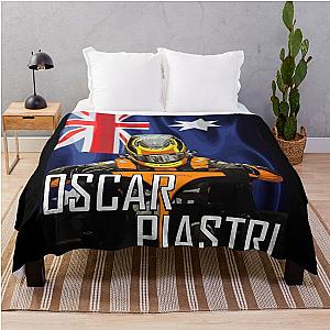 Oscar Piastri McLaren F1 Throw Blanket