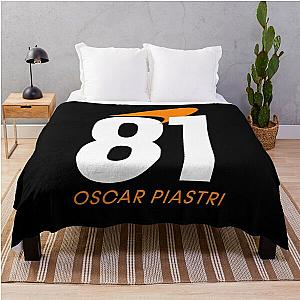 Oscar Piastri 81 Throw Blanket
