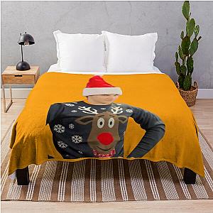 Oscar Piastri Christmas Throw Blanket