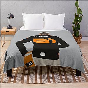 Oscar Piastri McLaren formula one driver digital drawing Throw Blanket
