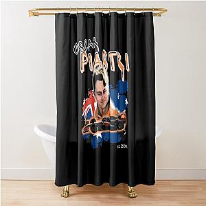 Oscar Piastri Cool Edit Shower Curtain