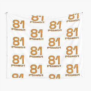 Oscar Piastri Number Tapestry