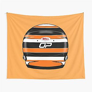 Oscar Piastri Monaco GP helmet McLaren 2025 Formula 1 racing sticker Tapestry for F1 fans