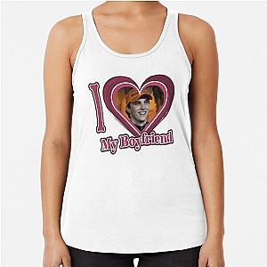 I Love My Boyfriend Oscar Piastri Racer Back Tank Top