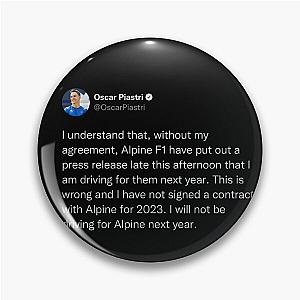 Oscar Piastri Pin