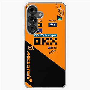 Oscar Piastri McLaren 2025 Formula 1 Race Suit Inspired iPhone Case and Samsung Mobile cover for F1 fans Samsung Soft Case
