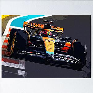 Oscar Piastri racing 2023 race car Poster