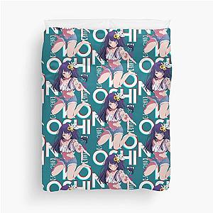 She a Beauty - Oshi No Ko ( Ai Hoshino ) on black Active  Duvet Cover