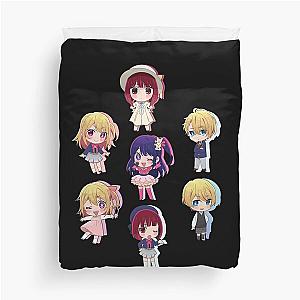 oshi no ko characters pack black version Duvet Cover