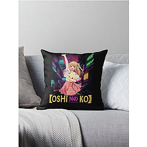 Visual Storytelling Cinematic Techniques in Oshi No Ko cute Throw Pillow