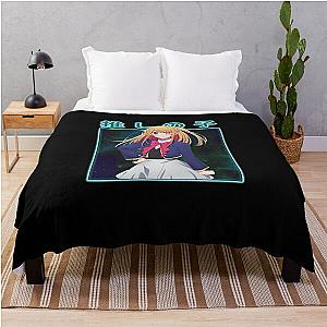 Symbolic Visuals Artistry in Oshi No Ko retro Throw Blanket