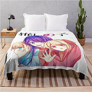 oshi no ko anime girl Throw Blanket