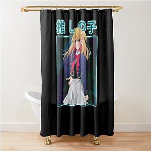 Symbolic Visuals Artistry in Oshi No Ko retro Shower Curtain