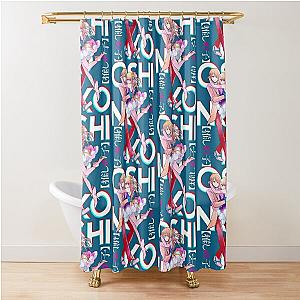 Brother and Sister - Oshi No Ko ( ruby, aqua ) on black Active  Shower Curtain