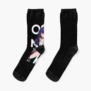 She a Beauty - Oshi No Ko ( Ai Hoshino ) on black Active  Socks