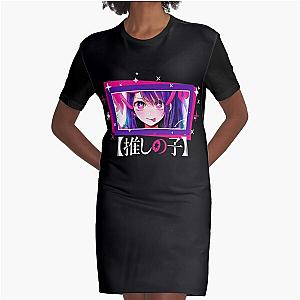 Ai hoshino b4 [oshi no ko] anime oshi no ko.  Graphic T-Shirt Dress